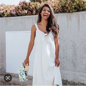 Who What Wear X Target Strappy V-Neck Bow Tie A-Line Dress